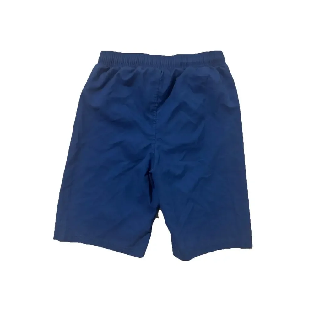Nintendo Super Mario Bros Boys Swim Trunks Blue 10-12 Mario Luigi Mesh Lined